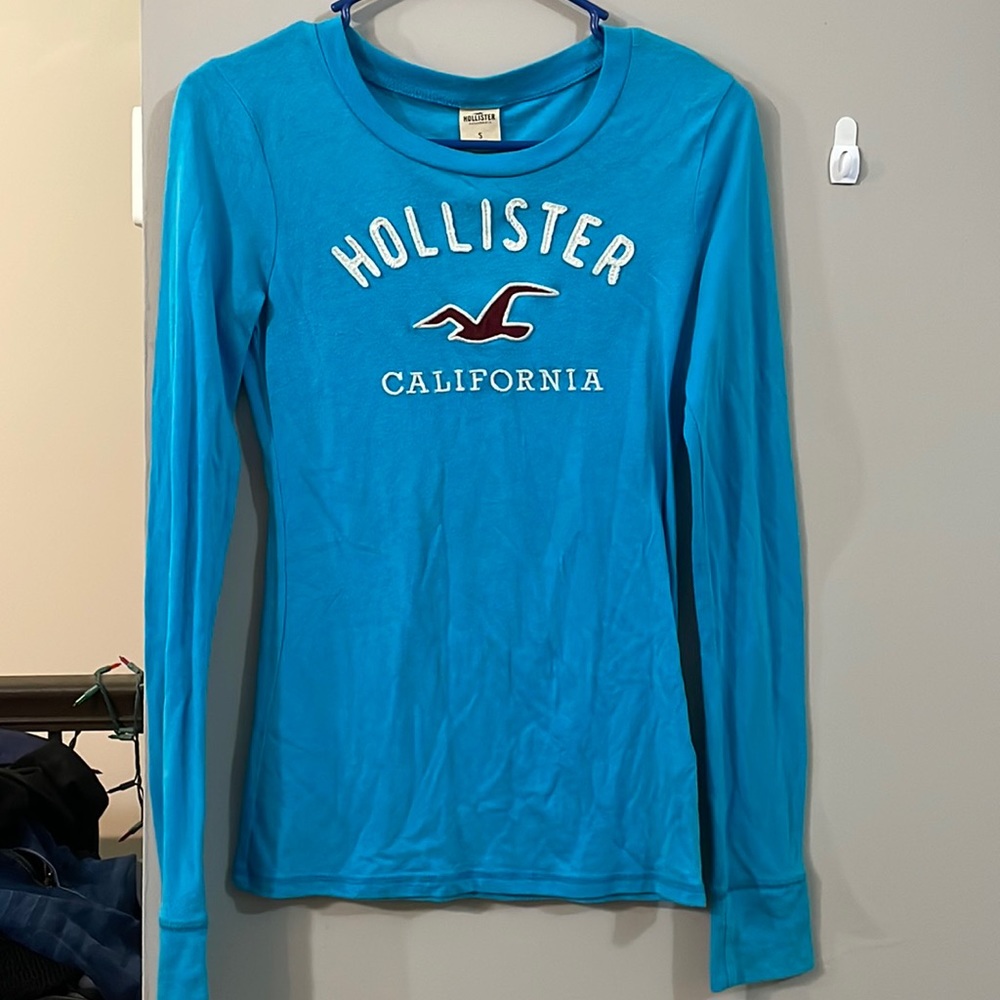 Hollister Blue Long Sleeve - SZ S